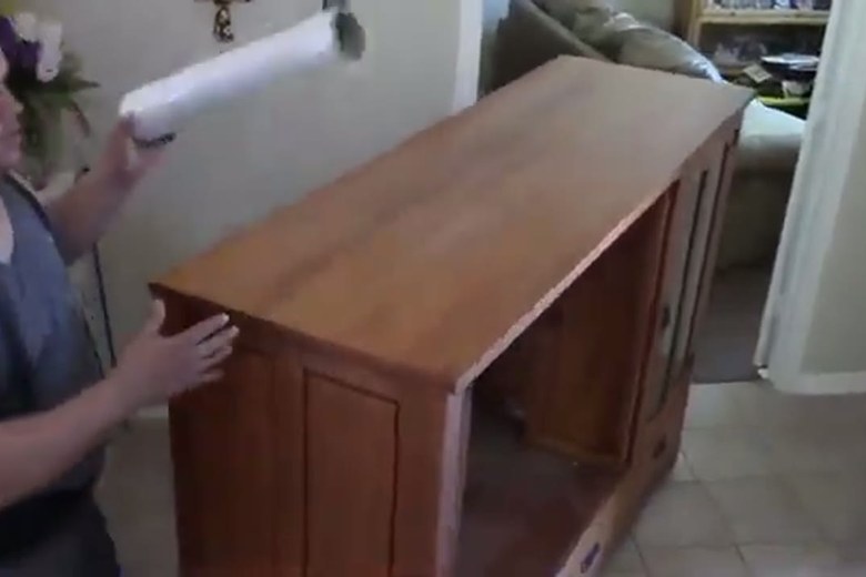 Shrink-wrapping a dresser